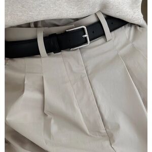 The Frankie Shop Jayden wide pants in taupe size XL